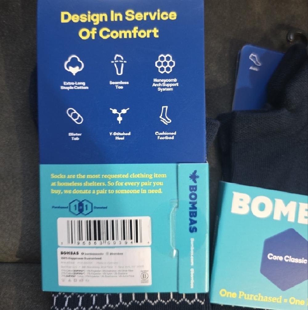 Bombas No-Show Socks (3-Pack) - Picture 3 of 3